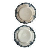 2 assiettes en faïence ancienne - Modèle rare