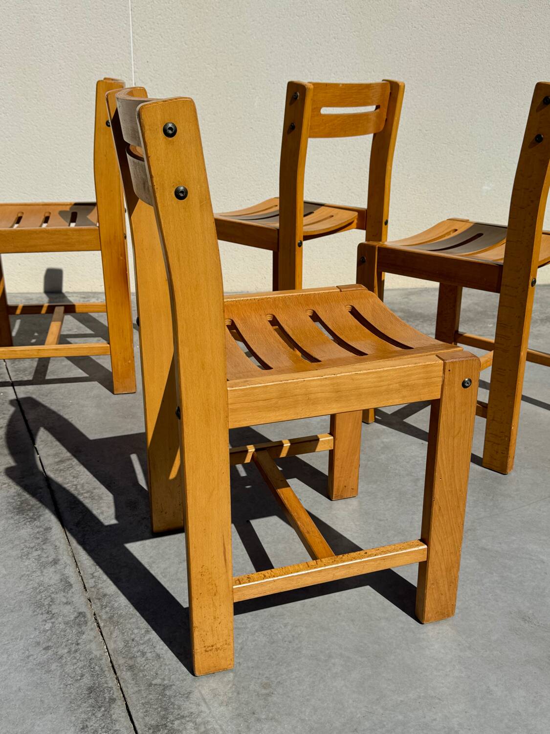 4 designer chairs attributed to André Sornay from the 60s
