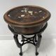 Asian style side table in natural wood, 20th century.