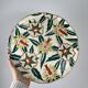 Longwy cake dish, "Romance" model, early 20th century.