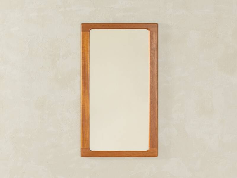 Classic mirror from the 1960s with high-quality solid teak frame