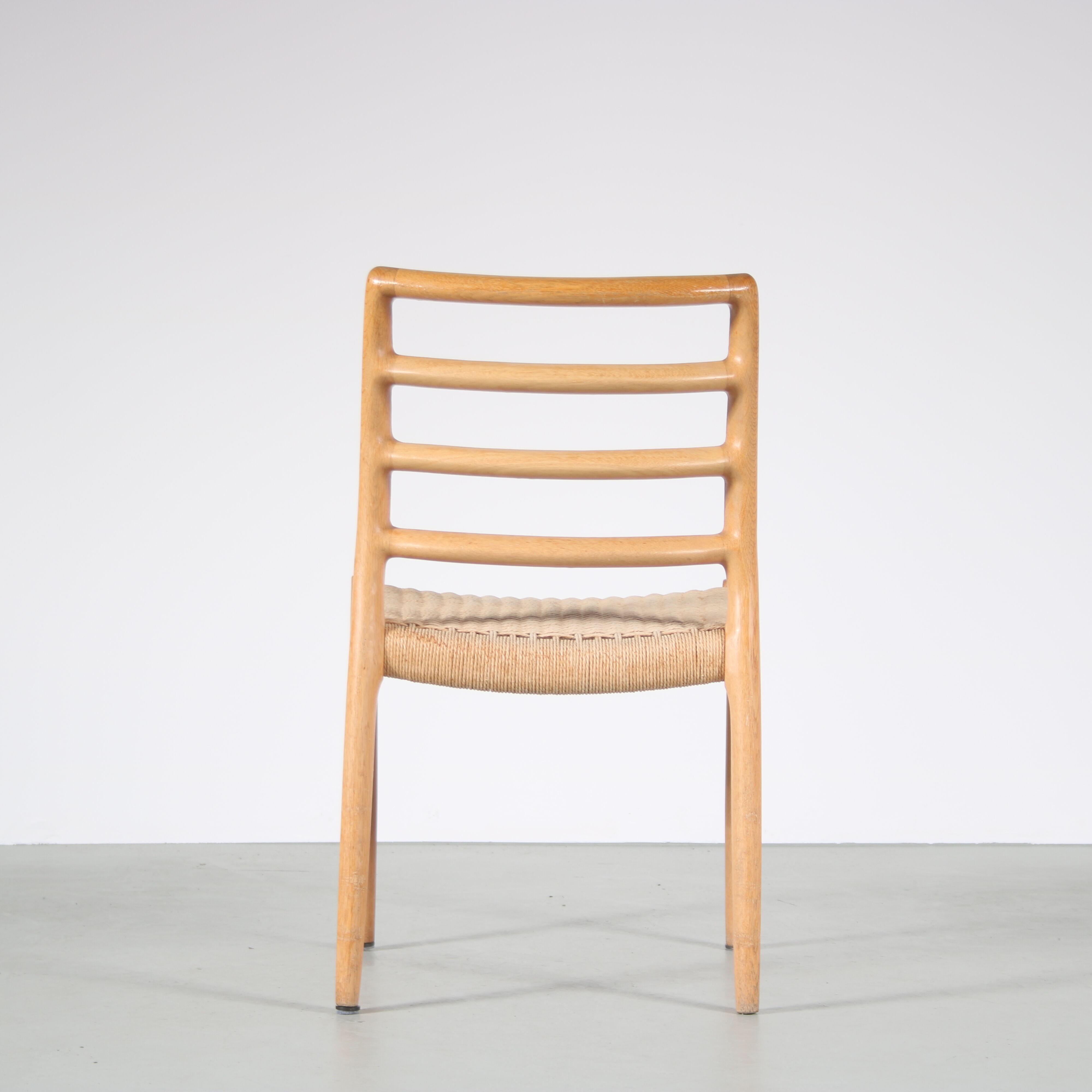 1970s Oak wooden dining set by Moller, Denmark