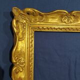 Montparnasse frame gilded carved wood foliage 22 cm x 21 cm