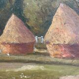 Tableau vue de Palaiseau J.Ansel 1955