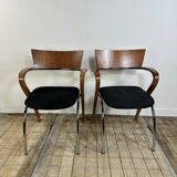 Fauteuils (la paire) modèle CanCan par Komplot Design pour Arro 1990