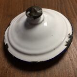 Enamelled kitchen coffee maker, ladle holder, spice jars set