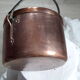 Old copper cauldron