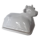Cow-shaped butter dish