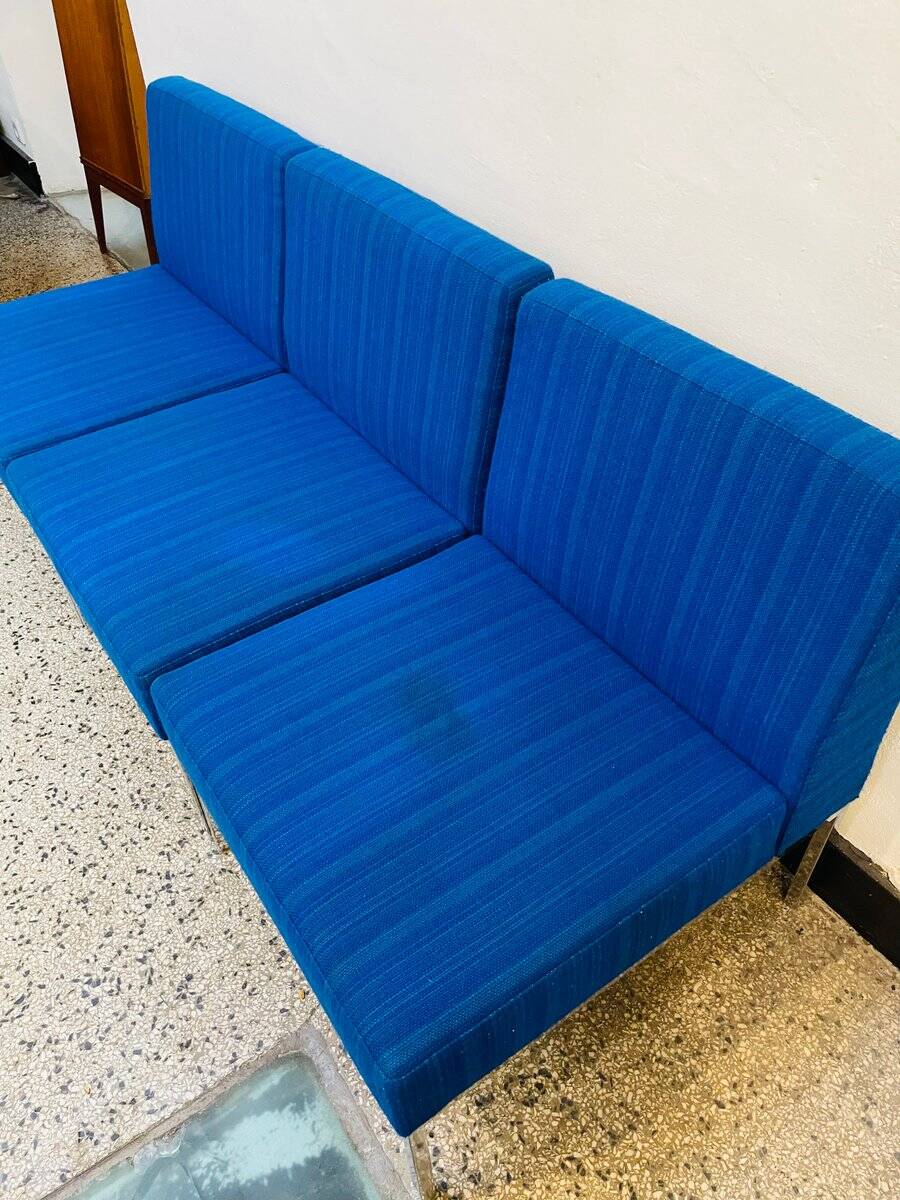 Modular mid-century armchairs, 1970s, set of 3