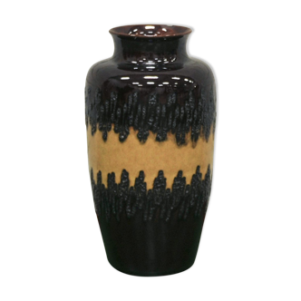 Vintage brown floor vase