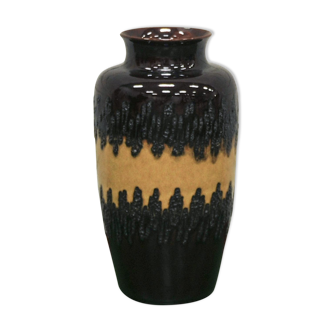 Vase de sol marron vintage