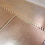 Vintage Belgo Chrome sliding coffee table with hidden bar - 1970s