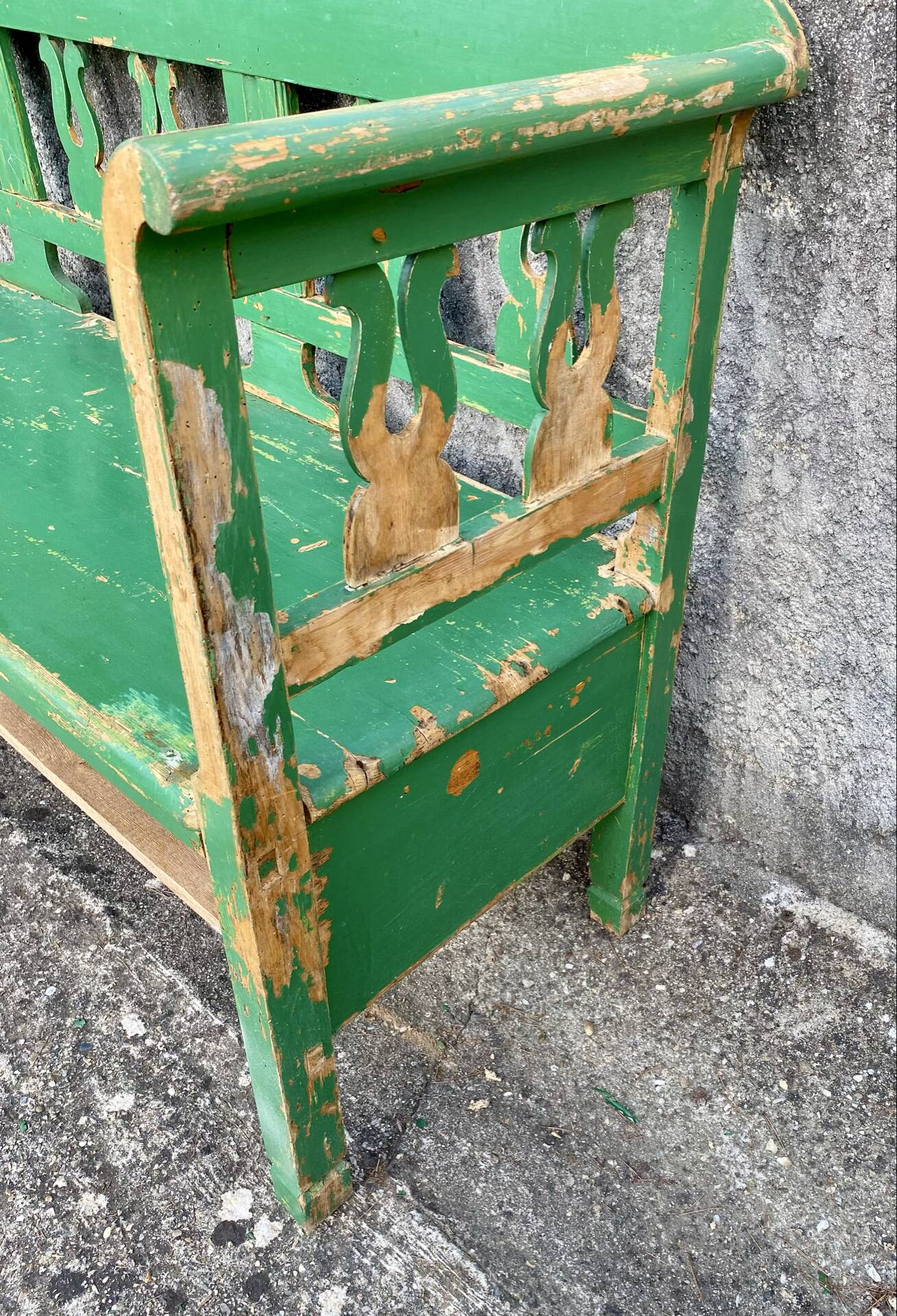 Wooden bench