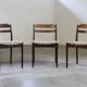 6 vintage rosewood dining chairs, Denmark, Thorsø Stole og Møbelfabrik