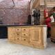 Workshop furniture made of fir.