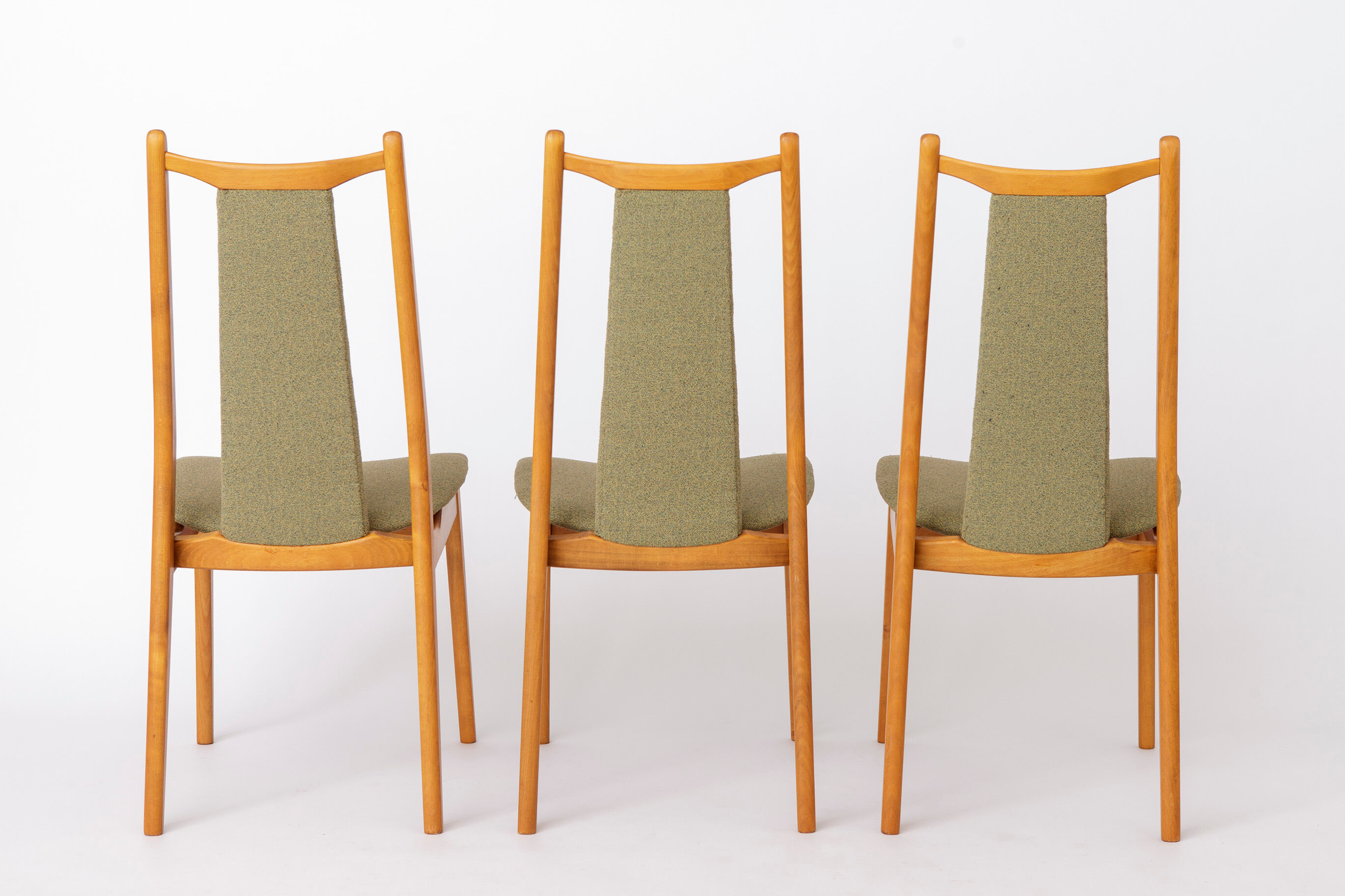 Vintage Dining Chairs Set of 4, Mid Century Modern Chairs, 1960s German