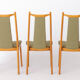 Vintage Dining Chairs Set of 4, Mid Century Modern Chairs, 1960s German