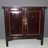 Chinese Lacquered Wood Cabinet Circa 1900