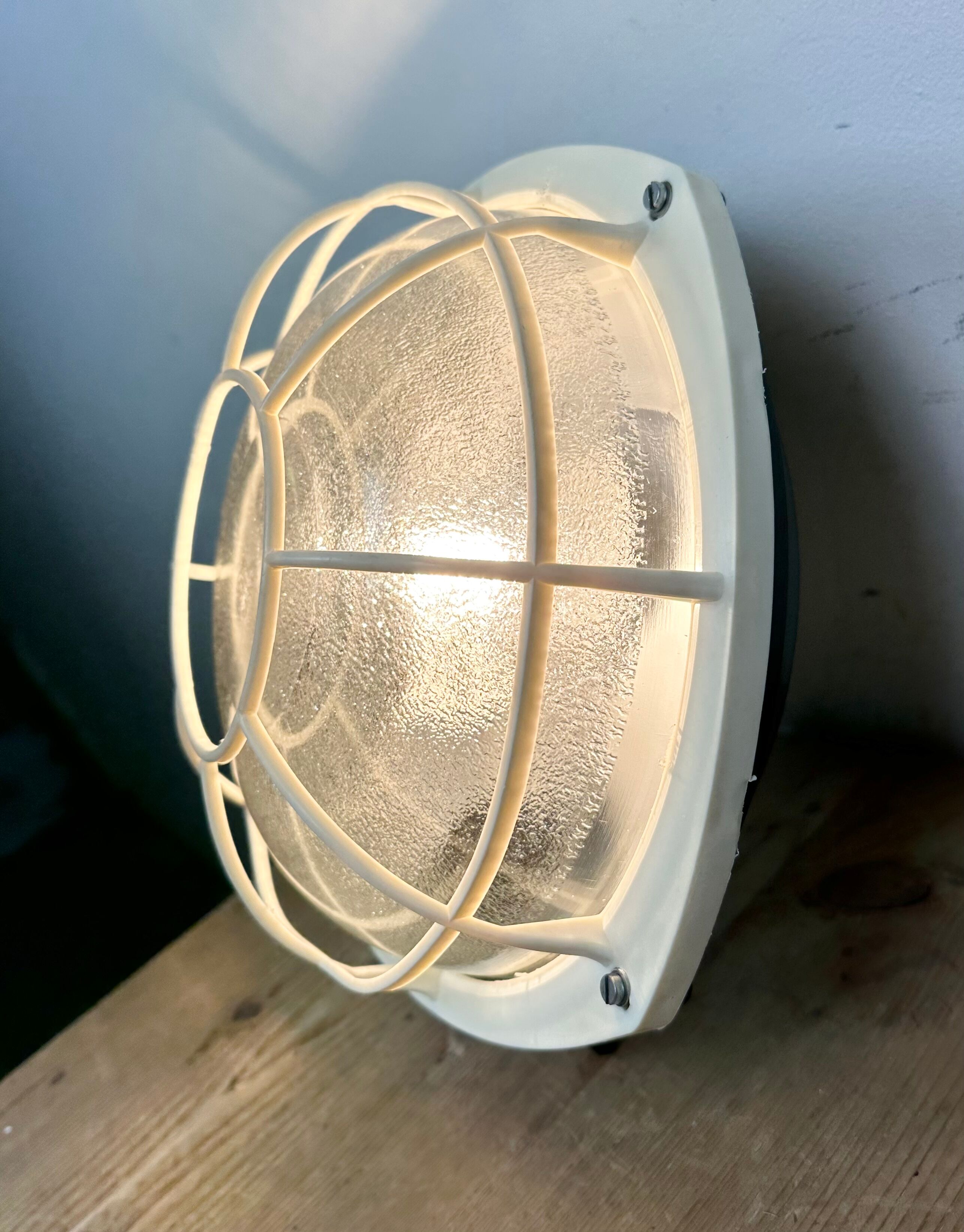 Industrial bakelite wall or ceiling light from Elektrosvit, 1980s