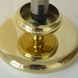 Pair of vintage gold bedside lamps desk lights from 80s retro table lights