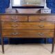 Superb English mahogany psyche chest of drawers circa 1880