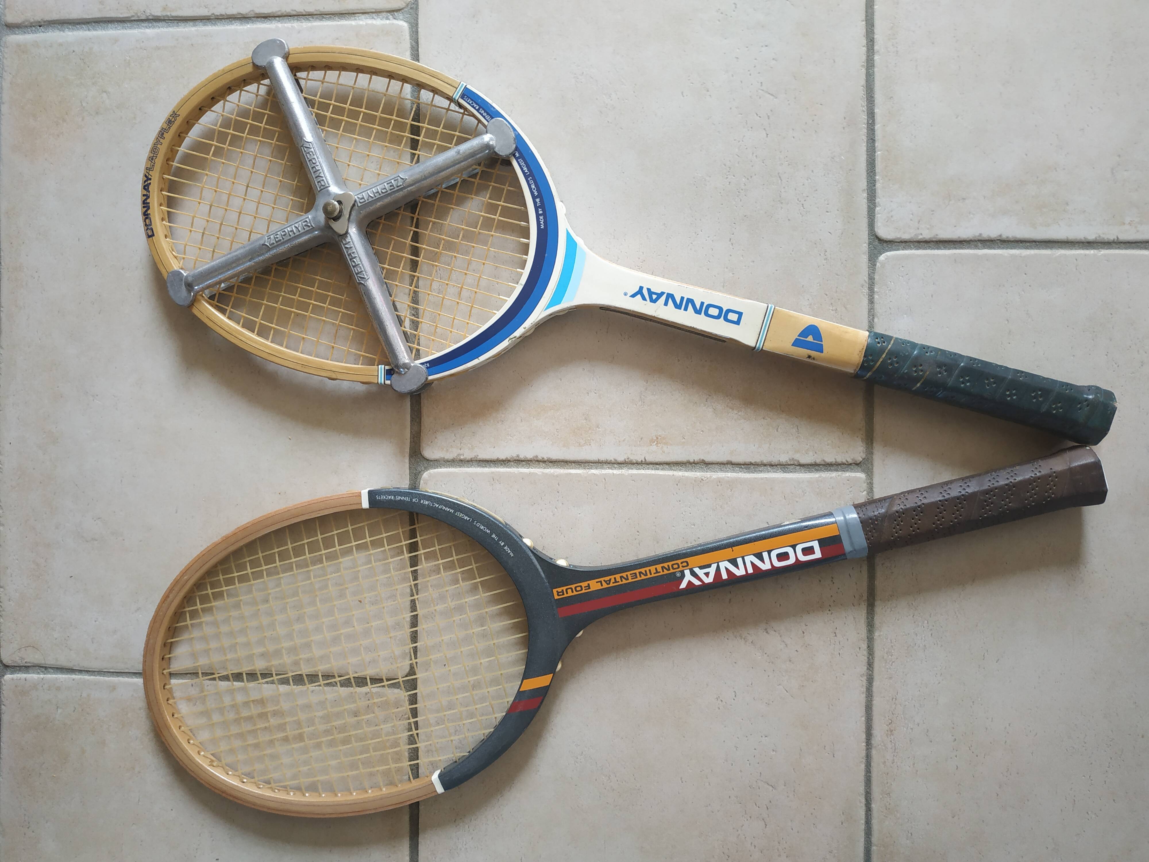 2 vintage donnay tennis rackets1965/1970