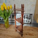 Vintage wooden corner shelf
