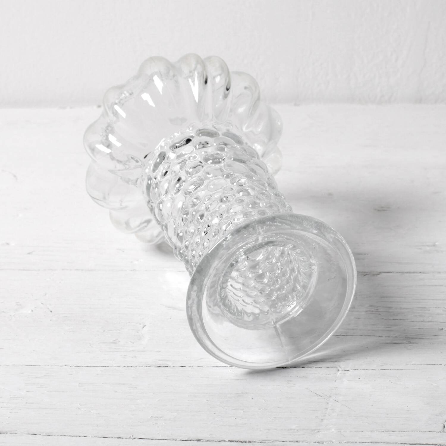 Pressed Glass Vase: Pavel Panek Design, Czech Republic / 1972