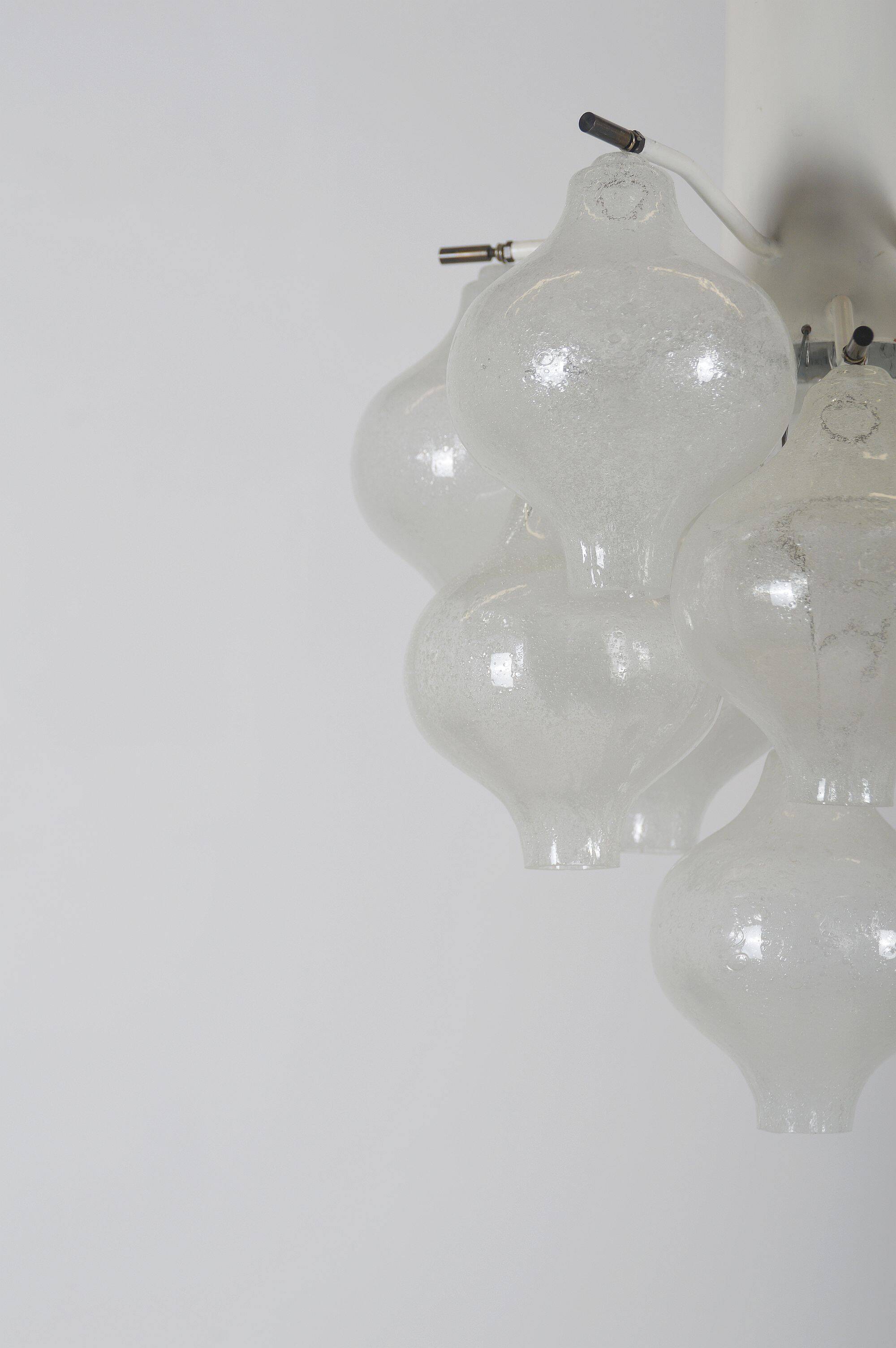 Chandelier model Tulipan by Kalmar Franken, 1960s