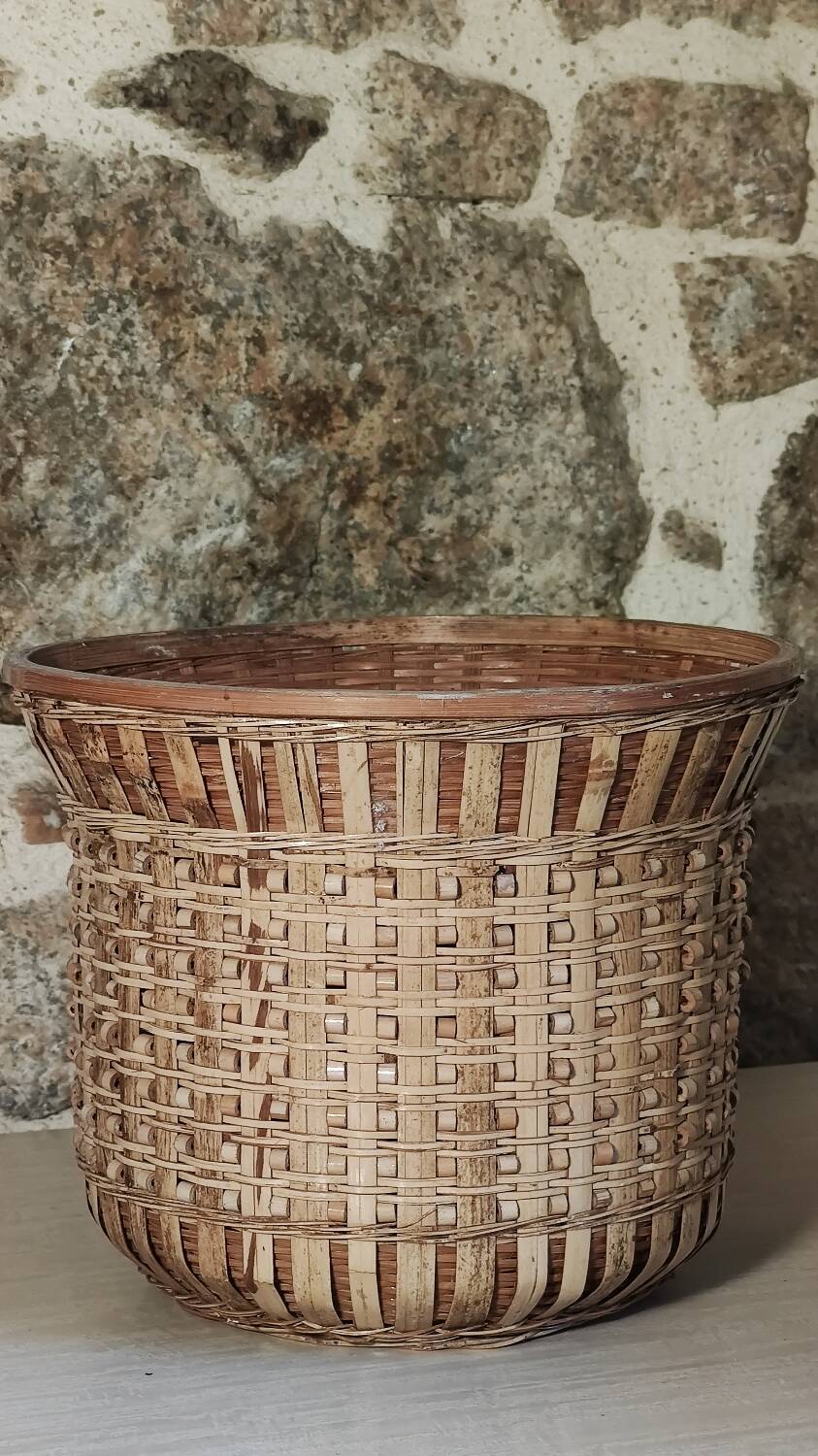 Rattan plant pot