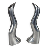 Ikea - design Anna Efverlund - Atomic - 2 bougeoirs 'Zig Zag'