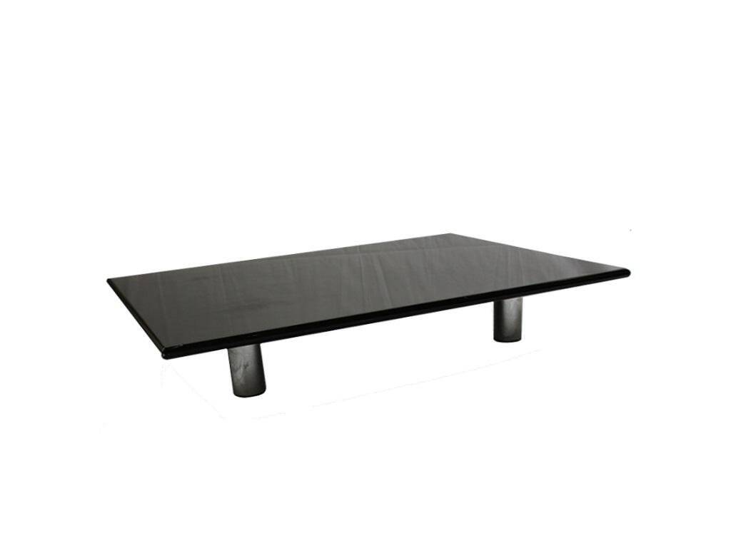 Large Black Coffee Table by B&B Italia / C&B Italia, 1980s