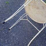 Vintage perforated metal coffee table