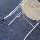 Vintage perforated metal coffee table