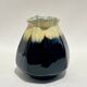 Alpho pitcher in flamed black yellow stoneware vintage 1930 1940 water jug