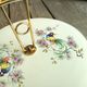 Vintage Cheese Platter in Ceramics Salins Decor Birds of Paradise