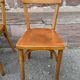 Set of 6 chairs bistrot café baumann bentwood from the 1950s