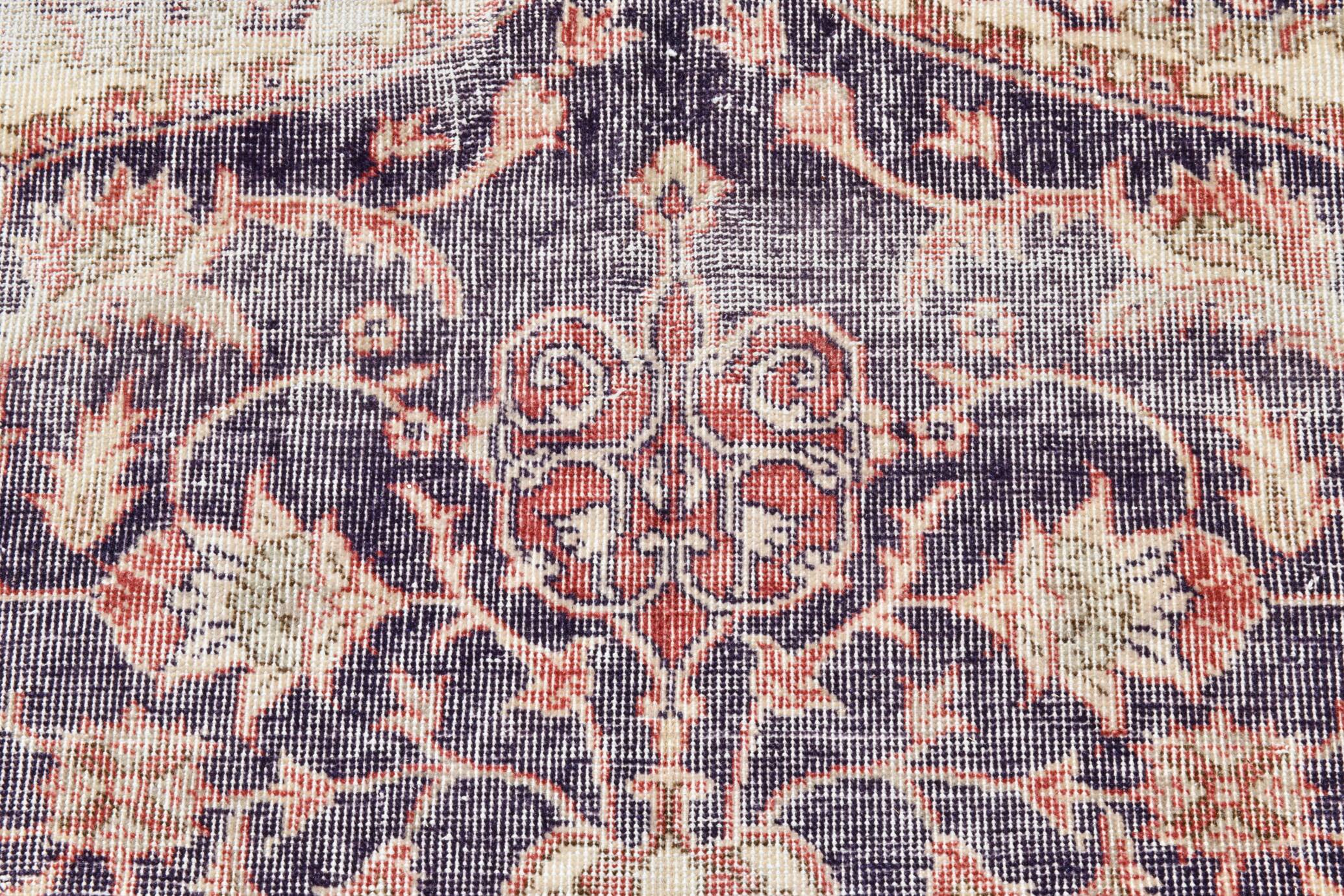 Navy Blue Orientel Style Vintage Persian Rug, 228x338 Cm