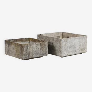 Suite of cement planters, Eternit circa 1960