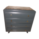 Commode vintage a pieds compas