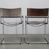 Set of four Bauhaus cantilever armchairs by Mart Stam, Italy