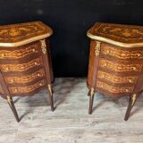 Pairs of louis xv style bedside tables