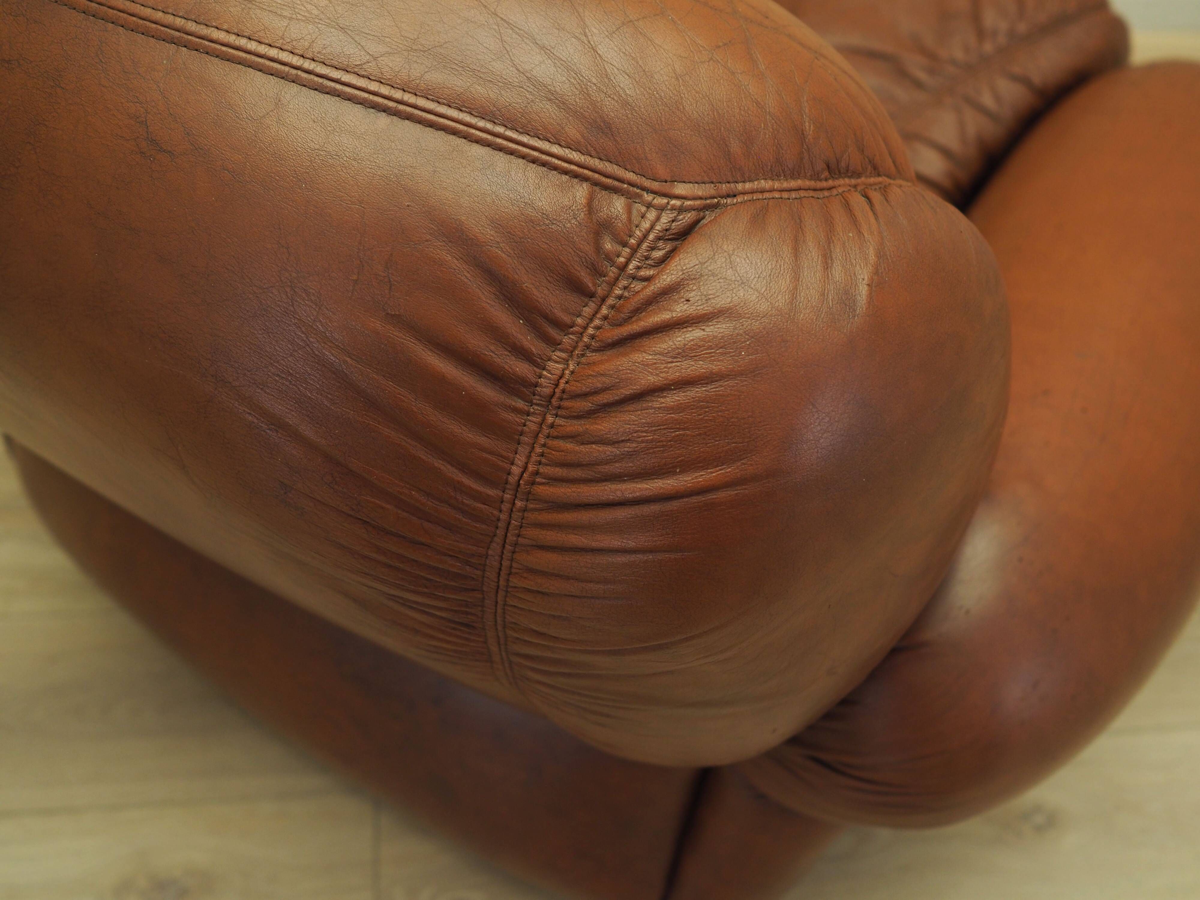 Brown armchair, Italian design, 1970s, production: Italy