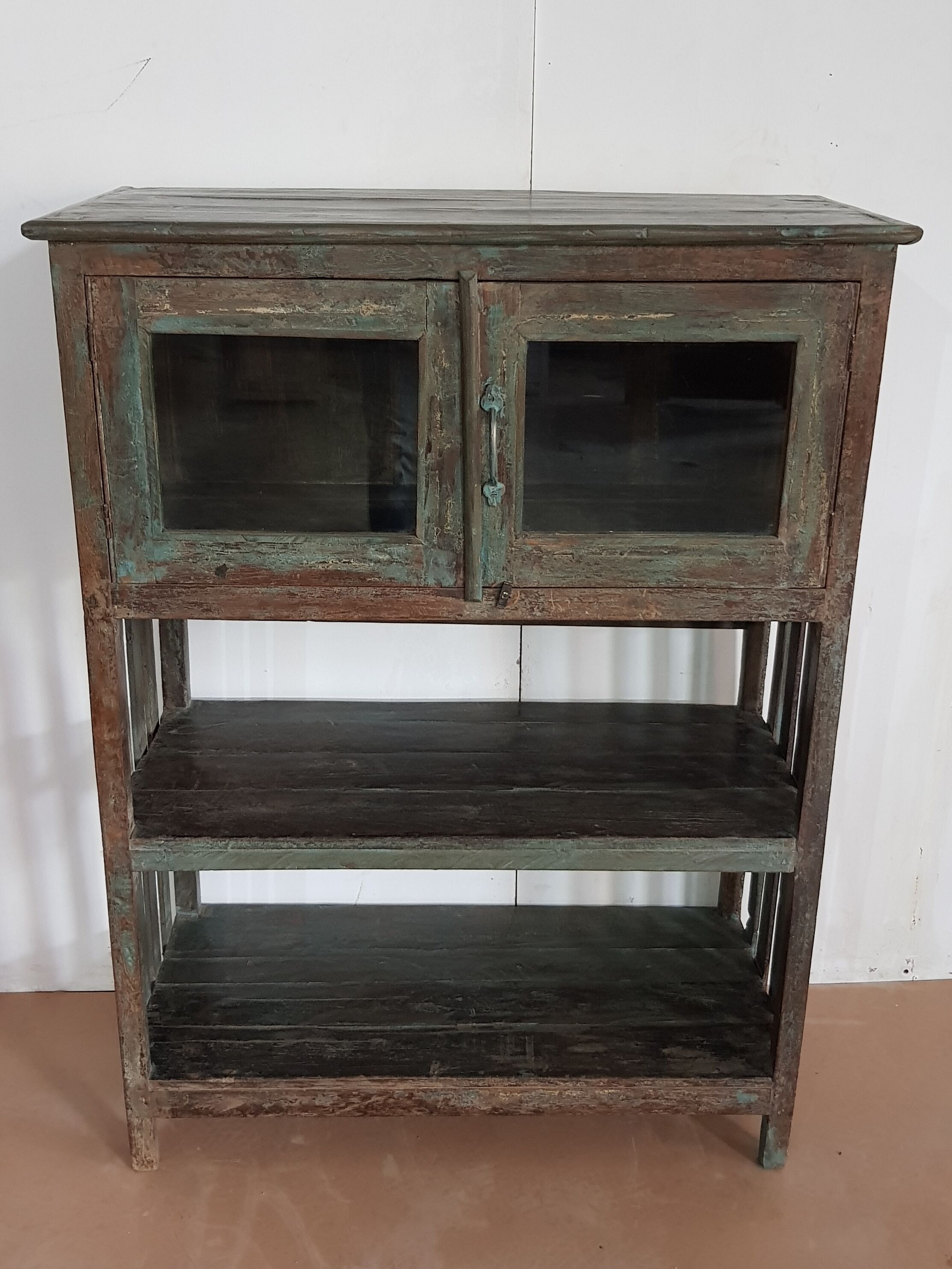 Old cupboard burmese teak shelf