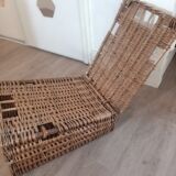 Vintage rattan beach chair