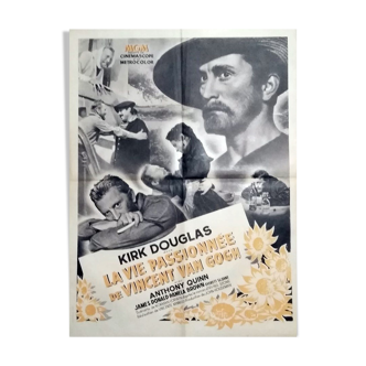 Affiche cinéma originale 1956 la vie passionnée de Van gogh kirk douglas