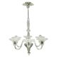 Art Deco Six-Arm Glass Chandelier, Czechoslovakia, 1930s
