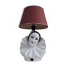 Lampe pierrot en céramique