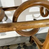 Double porte manteau miroir bois courbé par michael thonet gebrüder / freres, 1888