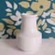 White porcelain vase